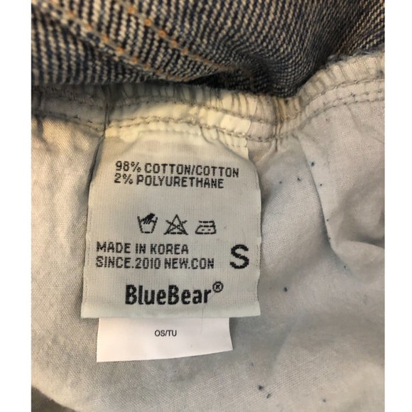 Blue Bear retro high waist paper bag boxy relaxed jeans NWT - Picture 5 of 5